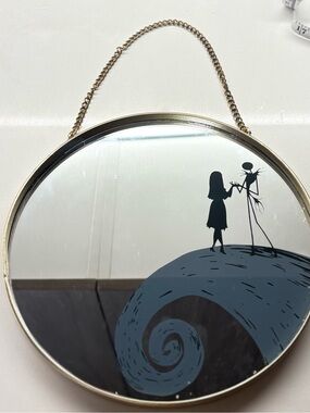 Disney The Nightmare Before Christmas Jack and Sally Hanging Wall Mirror